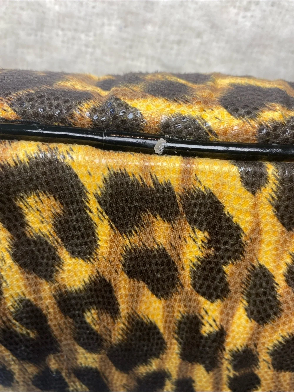 Betseyville Leopard Print Laptop Bag - Gold/Brown/Black
